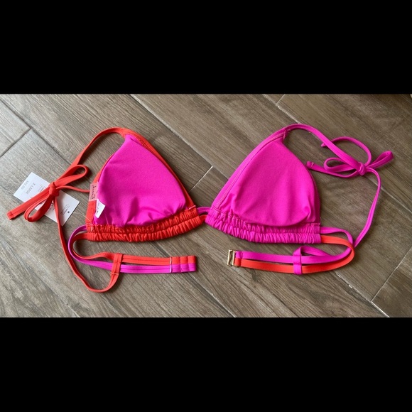 Sugar Beach pink and orange bikini top - Picture 8 of 8